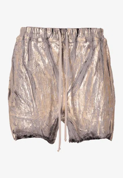 Rick Owens Belas Swim Boxers In Gold