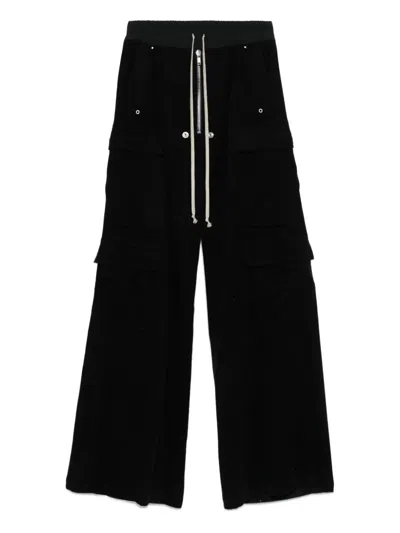 Rick Owens Bella Zip-fly Cargo Trousers In Black