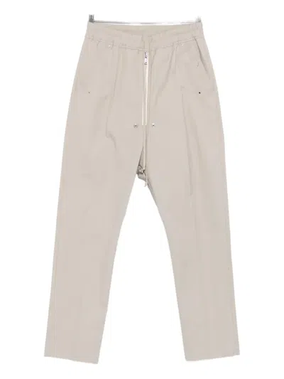 Rick Owens Bella Zip-fly Drawstring Trousers In White