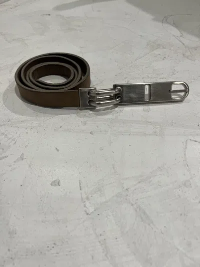 Pre-owned Rick Owens Belt In Brown