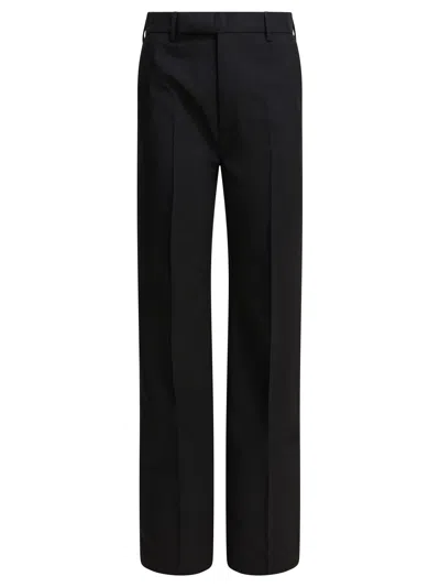 Rick Owens Belt Loop Casual Pants In Black