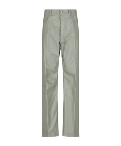 Rick Owens Belt-loop Casual Pants In Gray