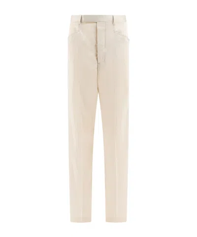 Rick Owens Belt-loop Casual Pants In Nude