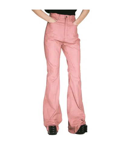 Rick Owens Belt-loop Casual Pants In Pink