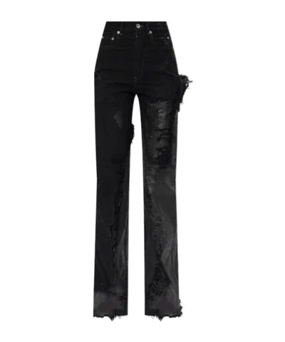 Rick Owens Belt Loop Jeans In Black