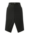 Rick Owens Belt-loop Skirt In Black