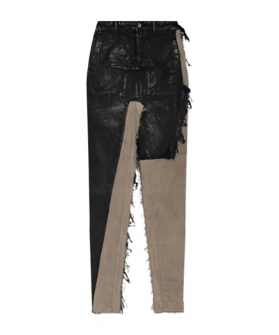 Rick Owens Belt Loop Skirt In Brown