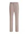 Rick Owens Modern Wool Cigarette Pants With Belt Loops In Nude