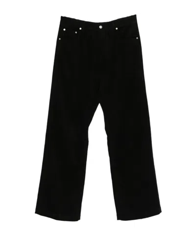 Rick Owens Belt Loops Slacks In Black