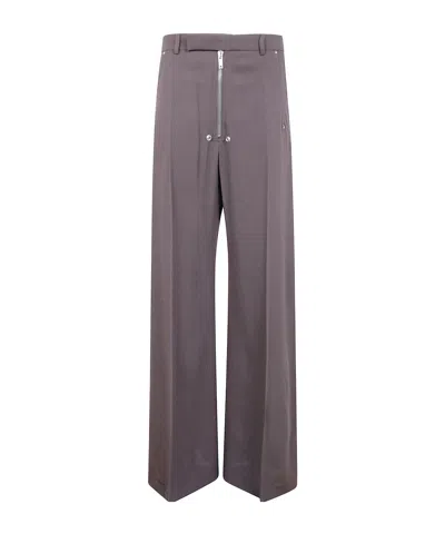 Rick Owens Belt Loops Slacks In Gray