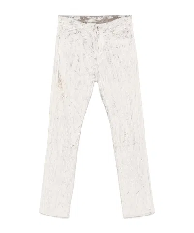 Rick Owens Belt Loops Slacks In White