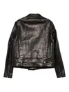 Rick Owens Belted Zip-fastening Leather Jacket In Black