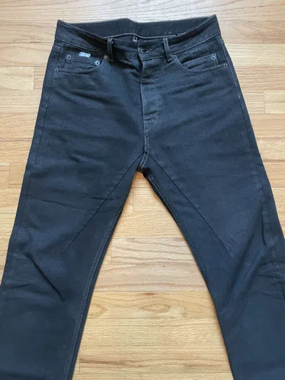 Pre-owned Rick Owens Berlin Cut Denim Black