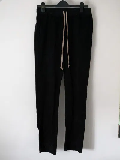 Pre-owned Rick Owens Berlin Rig Sweatpants Black