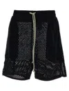 Rick Owens Champion Bermuda Mesh Waistband In Black