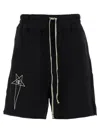 Rick Owens Bermuda Shorts In Brushed Organic Cotton In Black