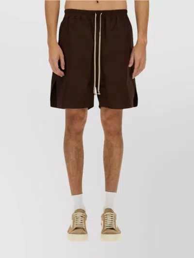 RICK OWENS BERMUDA SHORTS IN COTTON