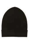 Rick Owens Ribbed Texture Folded Brim Hat In Black