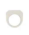 Rick Owens Bevel Ring In White