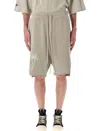Rick Owens Off-white Champion Edition Beveled Pods Shorts In Neutral