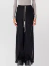 Rick Owens Bias Drawstring Trousers Featuring Elastic Waistband In Black