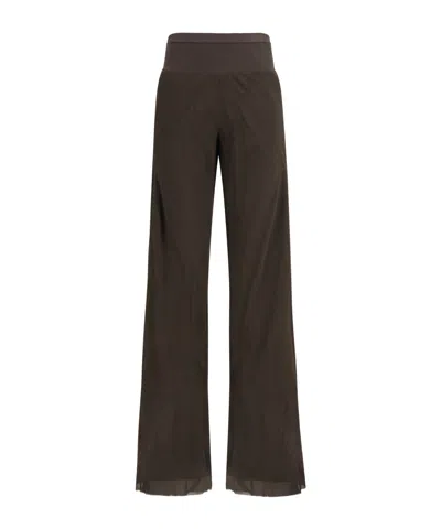 Rick Owens Bias Floor-length Pants In Black