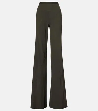 Rick Owens Bias High-rise Wide-leg Pants In Black