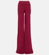 Rick Owens Extra-long Wide-leg Trousers In Fuschia