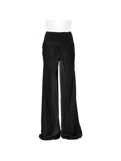 Rick Owens Bias Panelled Wide-leg Trousers In Black
