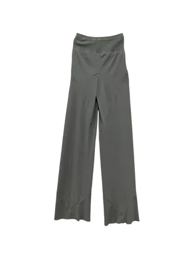 Rick Owens Bias Panelled Wide-leg Trousers In Gray