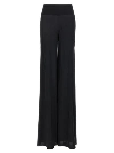 Rick Owens Bias Flare-leg Trousers In 09 Black