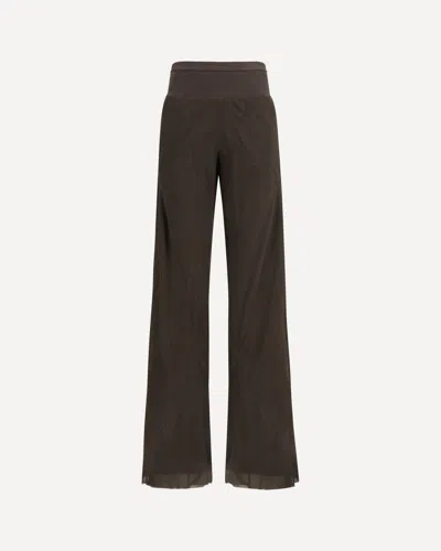 Rick Owens Bias Pants With A Bias-cut In Brown