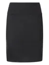 Rick Owens Bias Short Skirt In Black