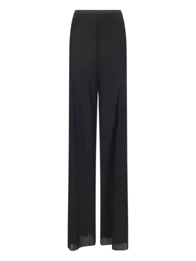 Rick Owens Bias Straight Leg Pants In Black