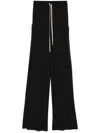Rick Owens Women Heavy Cotton Cargobelas Pants In Black