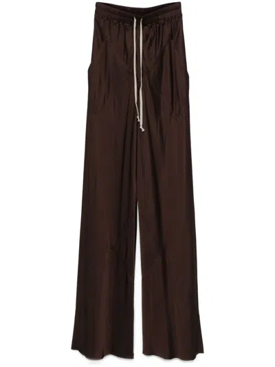 Rick Owens Bias Trousers In Brown