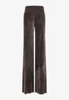 Rick Owens Elastic Waist Casual Pants In Brown
