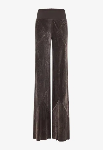 RICK OWENS BIAS VELVET PANTS