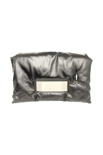 Rick Owens Big Pillow Griffin Leather Bags In Black