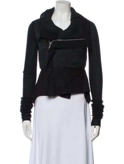 Pre-owned Rick Owens Biker Jacket In Black