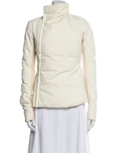 Pre-owned Rick Owens Biker Jacket In Neutral