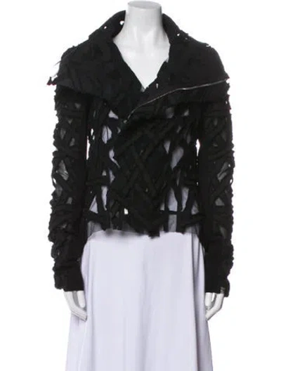 Pre-owned Rick Owens Biker Jacket W/ Tags In Black