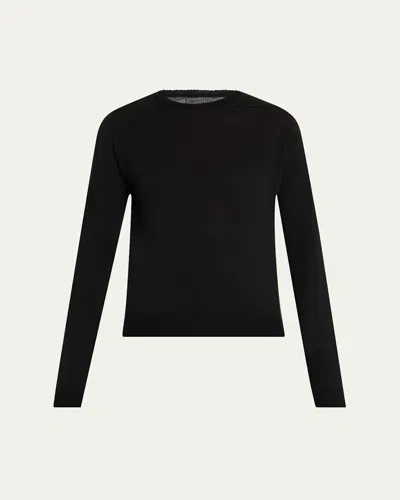 RICK OWENS BIKER LEVEL KNIT WOOL SWEATER