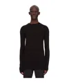 Rick Owens Biker Level Long-sleeve Jumper In Black