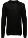 Rick Owens Black Porterville Biker Level Sweater