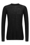 Rick Owens Dark Olive Oversized Level Sweater In Black