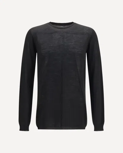 Rick Owens Biker Level Sweater In Black