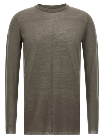 Rick Owens Biker Level Sweater In Gray