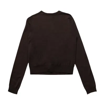 Pre-owned Rick Owens Biker Level Sweater 'mahogany' | Red | Women's Size Xs