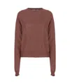 Rick Owens Biker Level Sweater In Red